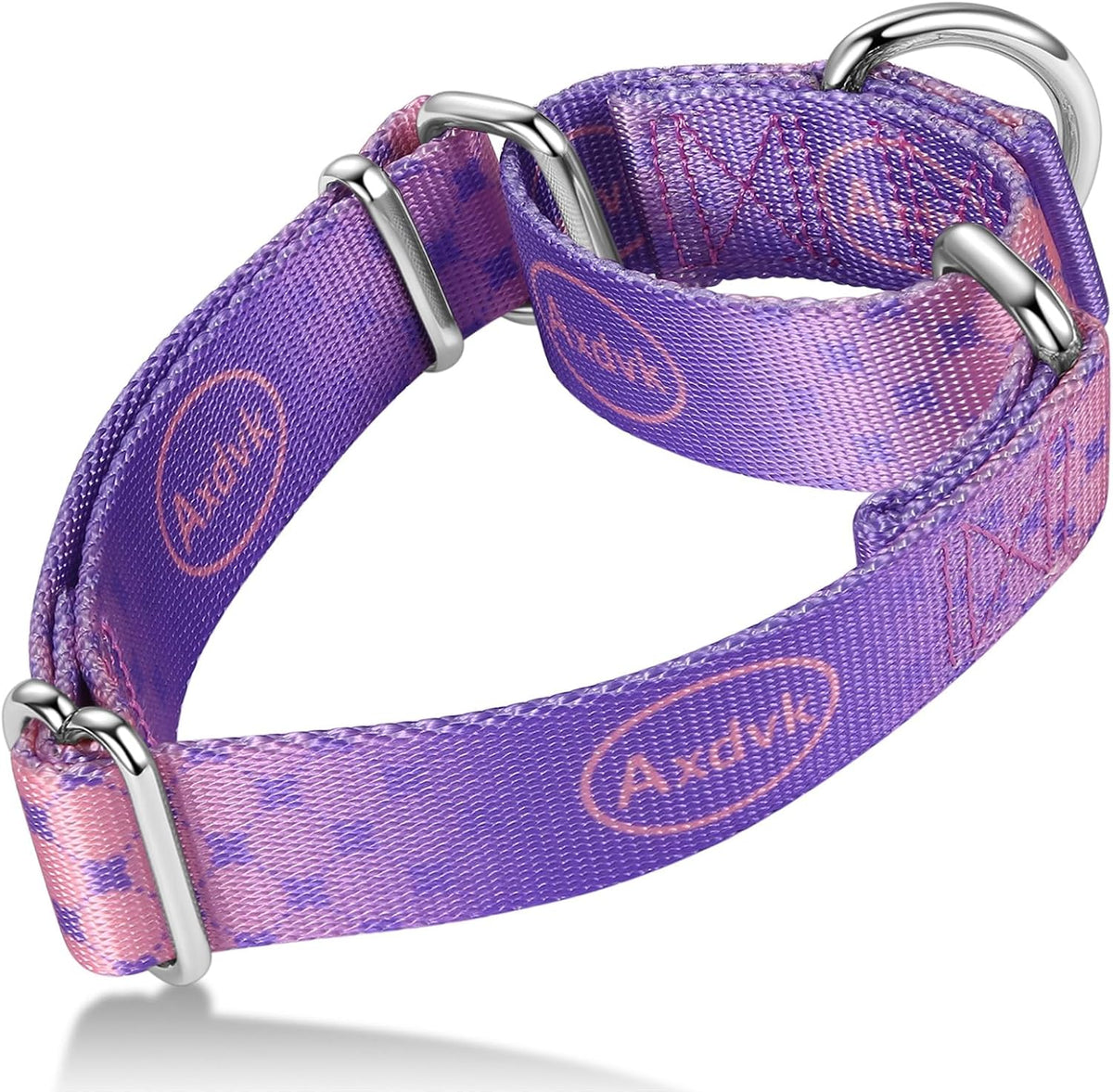 Martingale Dog Collar Colorful Gradient Fashionable - Anti-Escape Soft Durable Pets Collar for Walking Training Outdoor Daily Use -Medium, Purple Green - Image 11