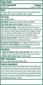 Authentic USA imported fast acting arthritis and backache relief formula squeeze tube