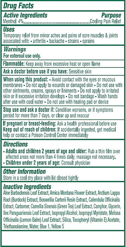 Authentic USA imported fast acting arthritis and backache relief formula squeeze tube