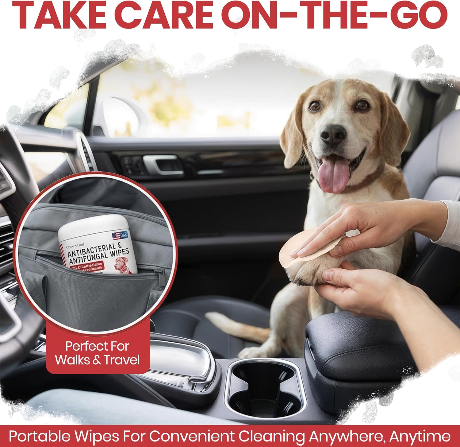 Soothing Dog Paw Wipes for Itchy Skin - Antibacterial and Antifungal Formula With Chlorhexidine and Ketoconazole - Daily Paw Cleaning Alternative to Shampoos - All Breeds | 50 Count | Made in the USA - Image 9