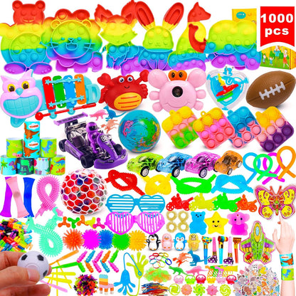 Zeayou 1000 piece kids party favors and fidget toys bulk set