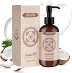 Brooklyn Botany Cold-Pressed Organic Castor Oil front view bottle for hair growth.