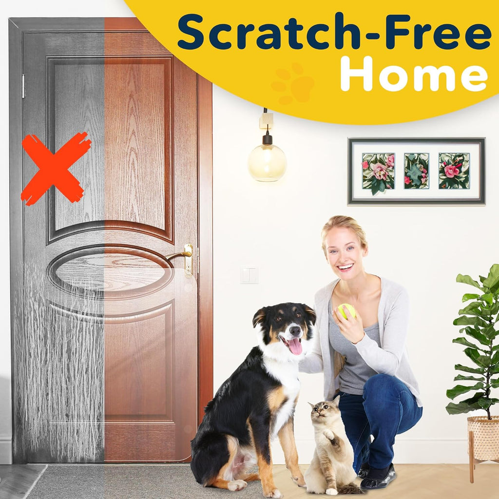 Protecto door protector applied to home wall corner