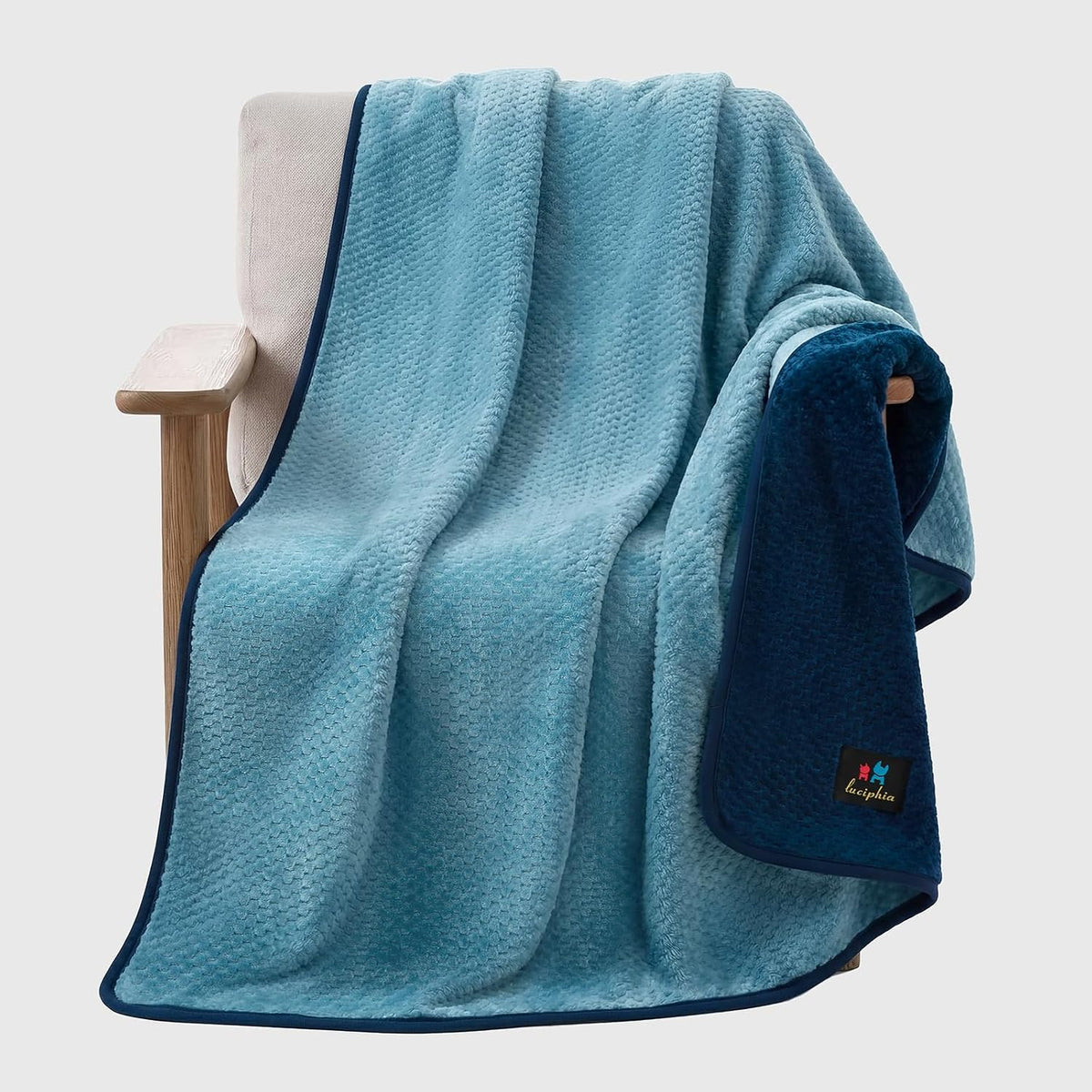 Luciphia Waterproof Blanket for Large Dog Ultra-Soft & Calming Pet Throw Reversible Warm Fleece Durable Furniture Crate Couch Bed Cover Protector Machine Washable Leakproof Beige L (65''x57'') - Image 13