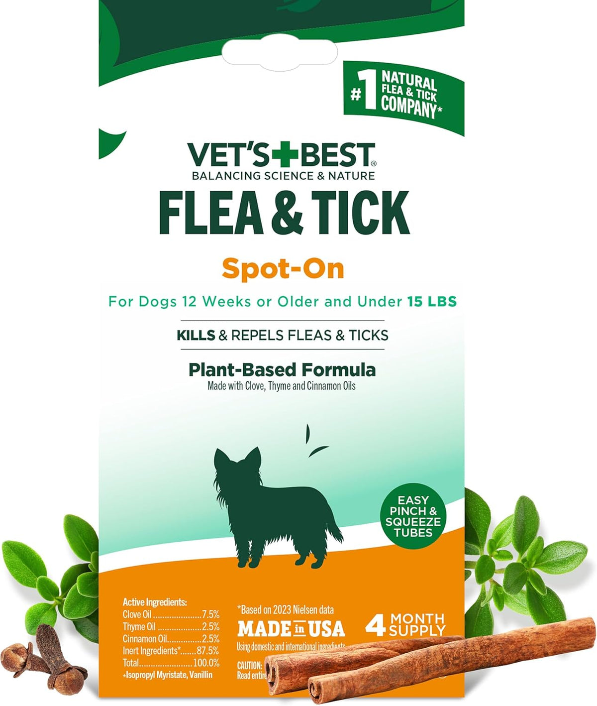 Vet's Best Natural Flea and Tick Drops for Dogs - Natural Topical Flea Prevention with Certified Essential Oils - Plant-Based Spot-On Treatment for Large Dogs - Pest Control - 4 Month Supply - Image 11