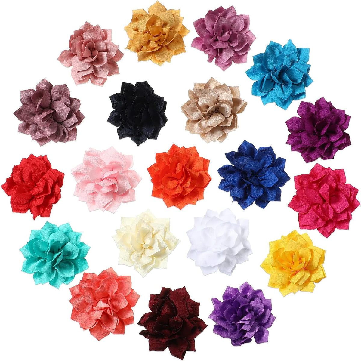 Saintrygo dog collar flowers 20 pieces multi color set front view