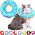 Hpetppy Cat Cone Collar Soft, Cat Recovery Collar for Wound Healing Cute Donut Adjustable Kitten Cones to Stop Licking Comfortable Lightweight Neck Elizabethan Collars for Kittens After Surgery - Image 8