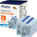 Aqueon replacement filter cartridges large twelve pack front view aquarium water clarifier