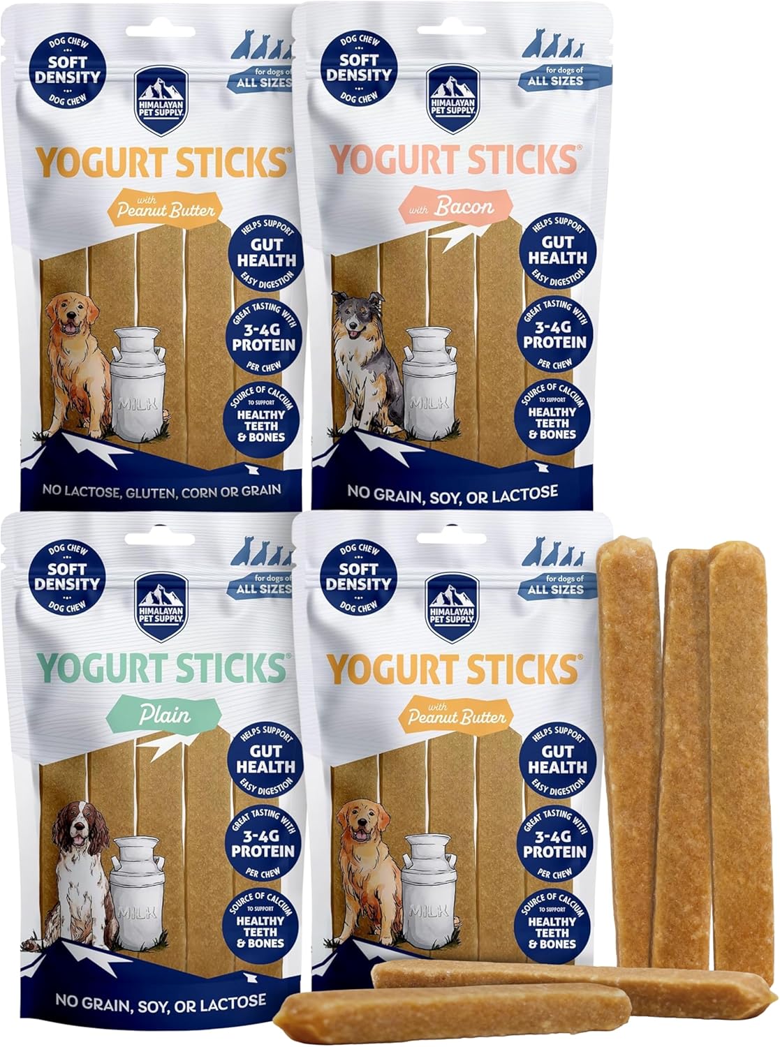 Himalayan Dog Chew Yogurt Sticks, Plain Flavored, Dog Treats With Prebiotics, Probiotics & Protein, Digestive Support, Lactose & Gluten Free, Natural Dog Treat for All Breeds, Made in America, 5 Count - Image 14