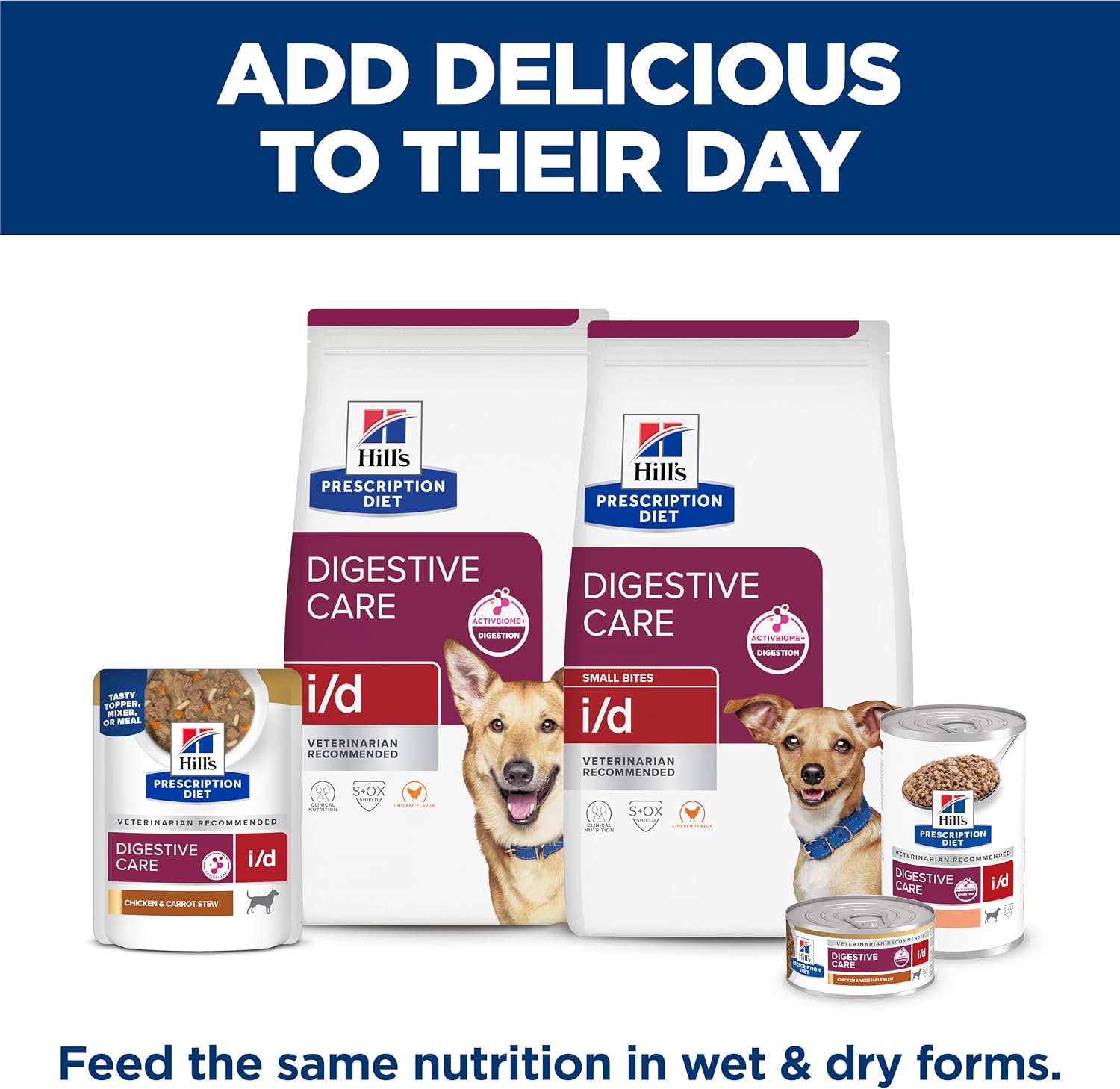 Hill's Prescription Diet i/d Digestive Care Wet Dog Food, Turkey, 13 oz. Cans, 12-Pack - Image 9
