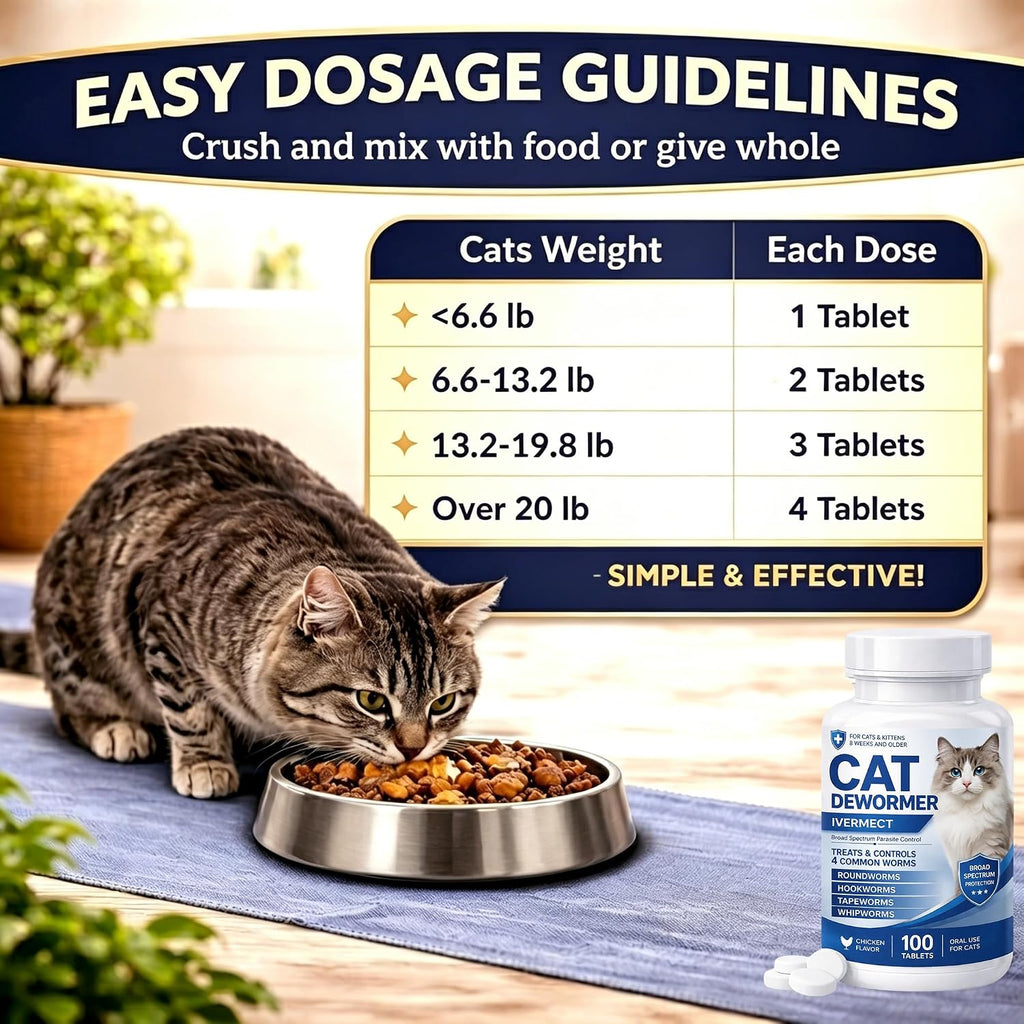 Broad spectrum treatment bottle for roundworms hookworms and tapeworms