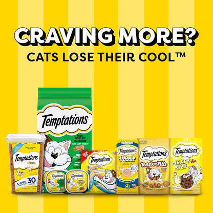 Temptations Cat Treats, Classic Crunchy and Soft Cat Treats, Catnip Fever Flavor, Catnip Treats, 16 oz. Tub - Image 12