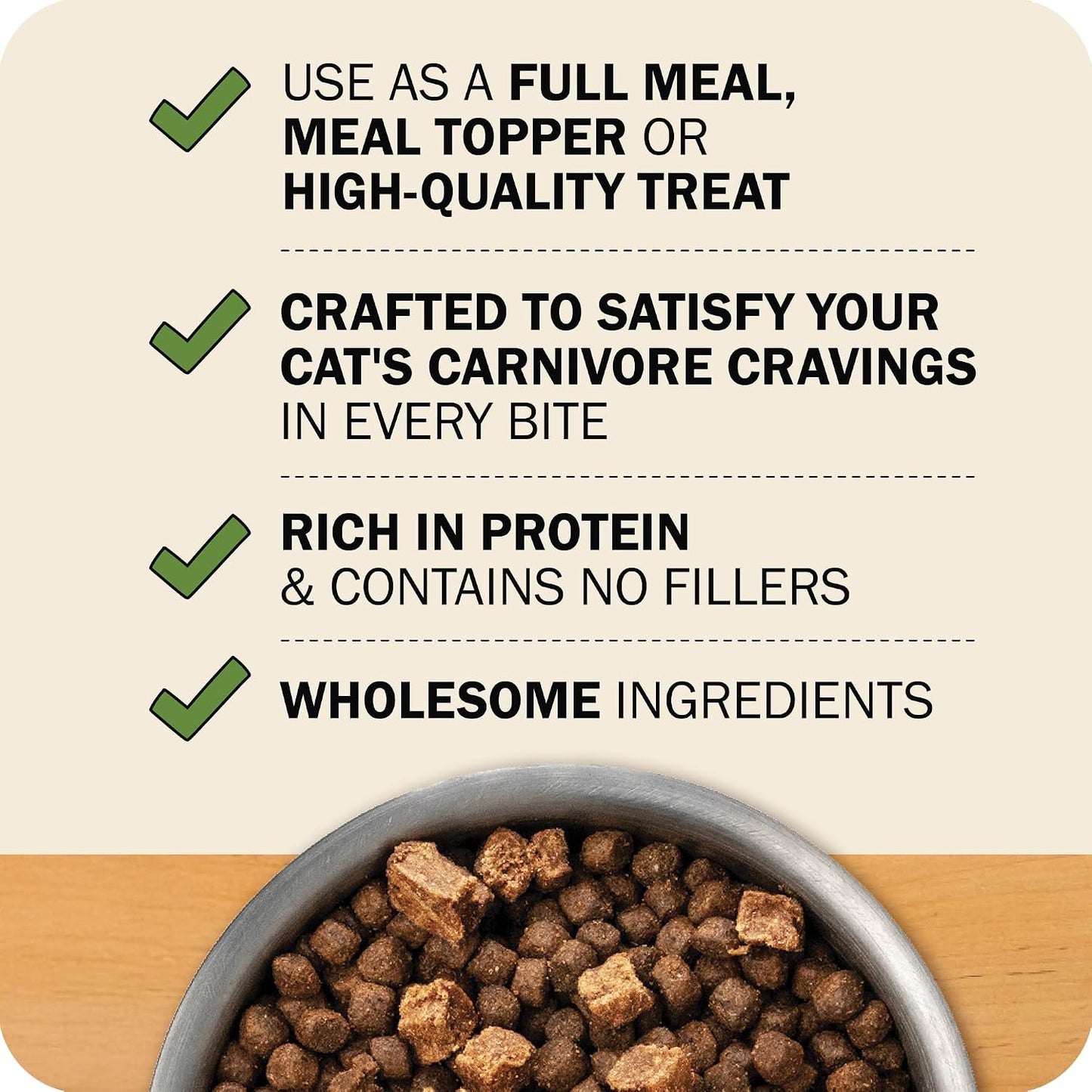 Grain free chicken cat food nutrition facts panel