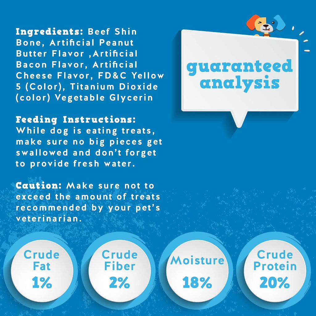 Natural grass-fed beef bone with peanut butter center
