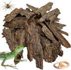 Natural Reptile Cork Bark Bedding Bearded Dragon Climbing Wall Mat 6PCS Cork Wood for Terrarium Background Decor Crested Gecko Tank Accessories for Lizard Snake Chameleon Tortoise Frog - Image 14