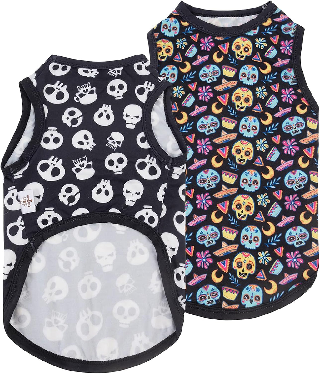CuteBone Dog Shirts 2-Pack Soft Pet Clothes Breathable Summer Vest for Small Puppy and Stretchy Cat Apparel - Image 10