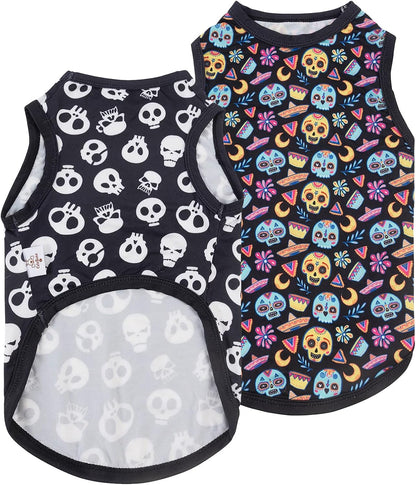 CuteBone Dog Shirts 2-Pack Soft Pet Clothes Breathable Summer Vest for Small Puppy and Stretchy Cat Apparel - Image 10