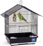 Prevue Pet Parakeet Manor Bird Cage with Handle Easy Storage - Black - Image 2