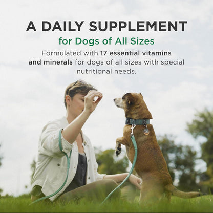 Pet-Tabs nutritional supplement for dogs label details