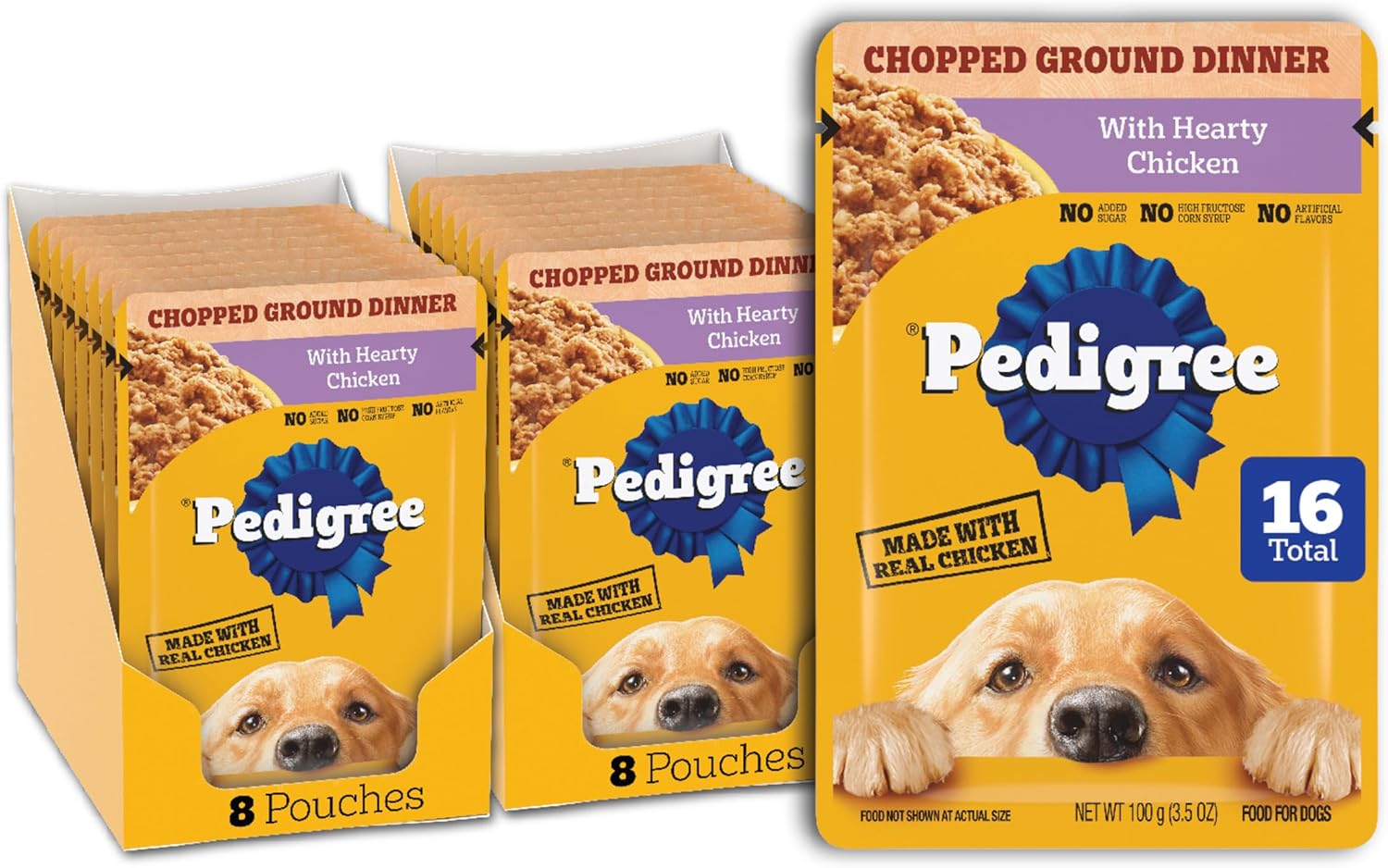 Pedigree Chopped Ground Dinner Wet Dog Food Pouches Variety Pack, 3.5 oz Pouches, 30 Count - Image 13