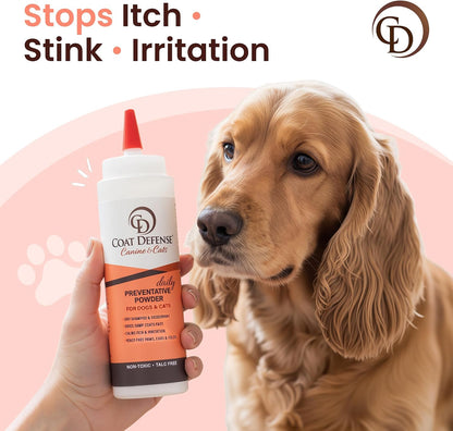 Coat Defense bottle showing ingredients and USA origin