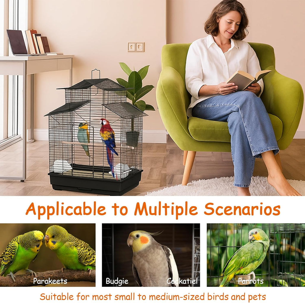 Cut-to-size demonstration of Ovesd birdcage accessories