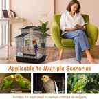 Cut-to-size demonstration of Ovesd birdcage accessories