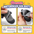 Side profile of T'CHAQUE XXL dog shoe for hot pavement