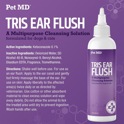 Top view of Pet MD Veterinary ear cleaner nozzle