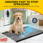 Glad activated carbon odor control training pads package back instructions