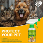 Beloved Pets flea and tick prevention spray packaging details