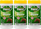 Manna Pro Natures Force Face and Body Wipes for Fly Control three pack front view