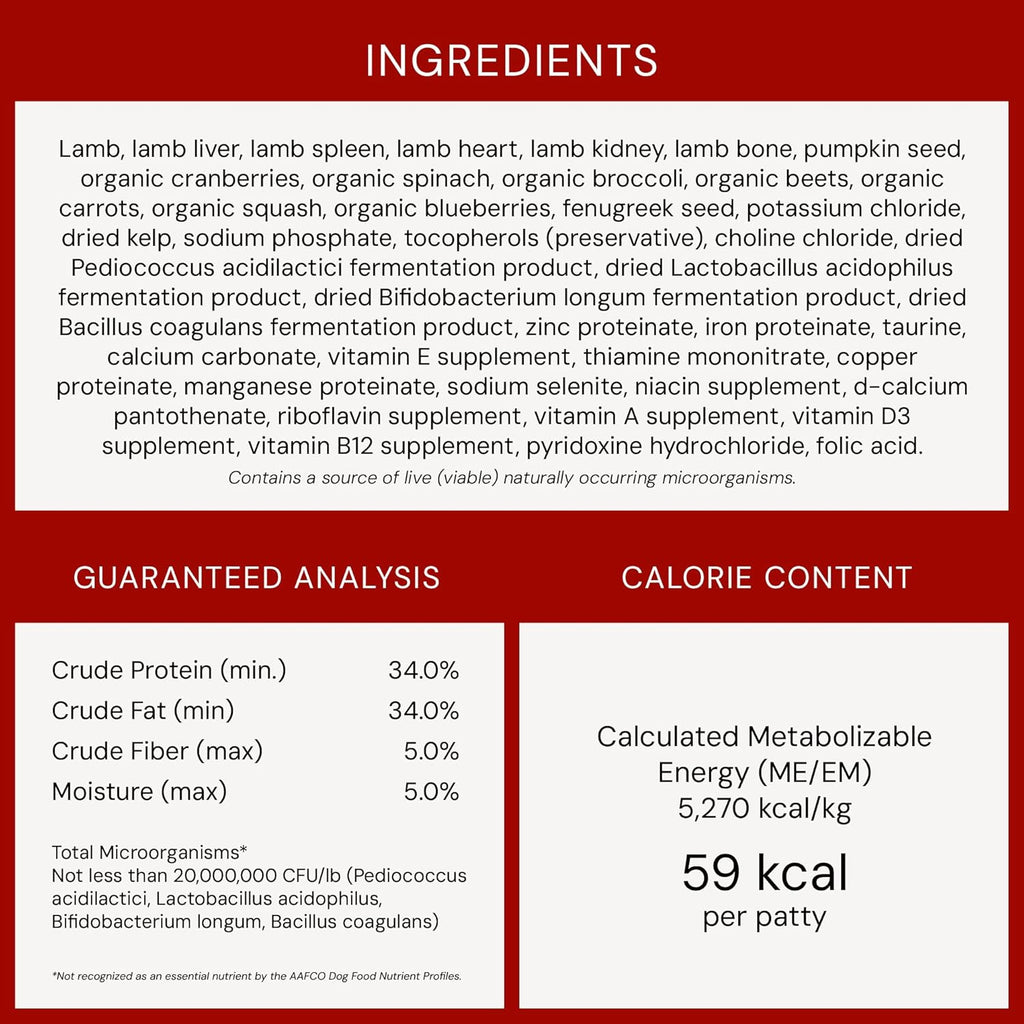 Stella & Chewy's Freeze-Dried Raw Dinner Patties - Dandy Lamb Recipe - High Protein Grain-Free Puppy & Dog Food - Perfect For Picky Eaters - 25 oz - Image 10