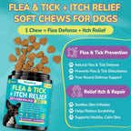 Woyamay dog allergy chews chicken flavor natural skin care supplement