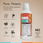 Nusentia Spectrin liquid cat vitamin bottle next to feline food bowl