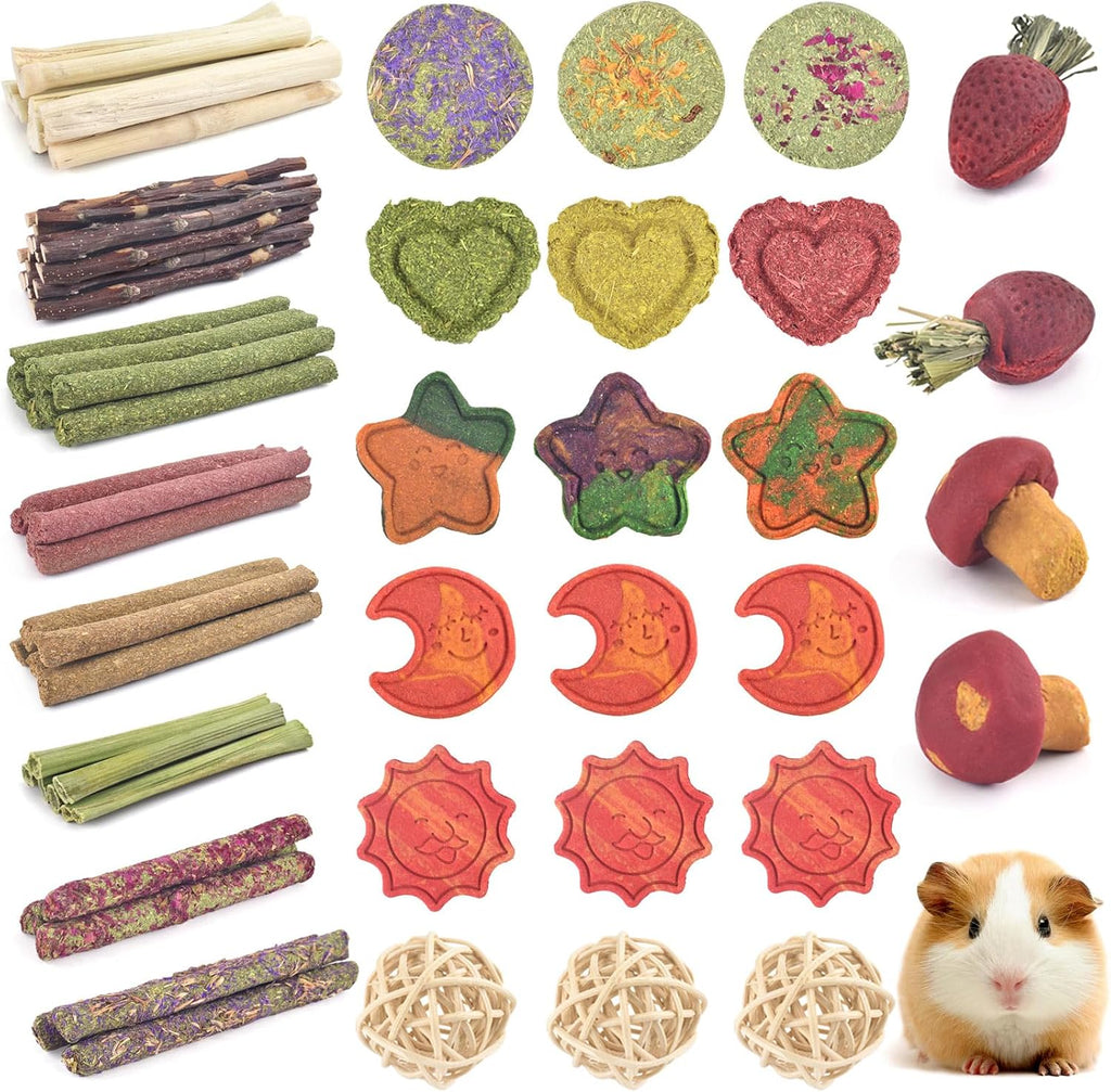 ERKOON imported small pet treat assortment highlighting the non toxic premium quality materials.