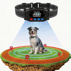 PATPET Wireless GPS Dog Fence front view showing the heavy duty receiver collar module.