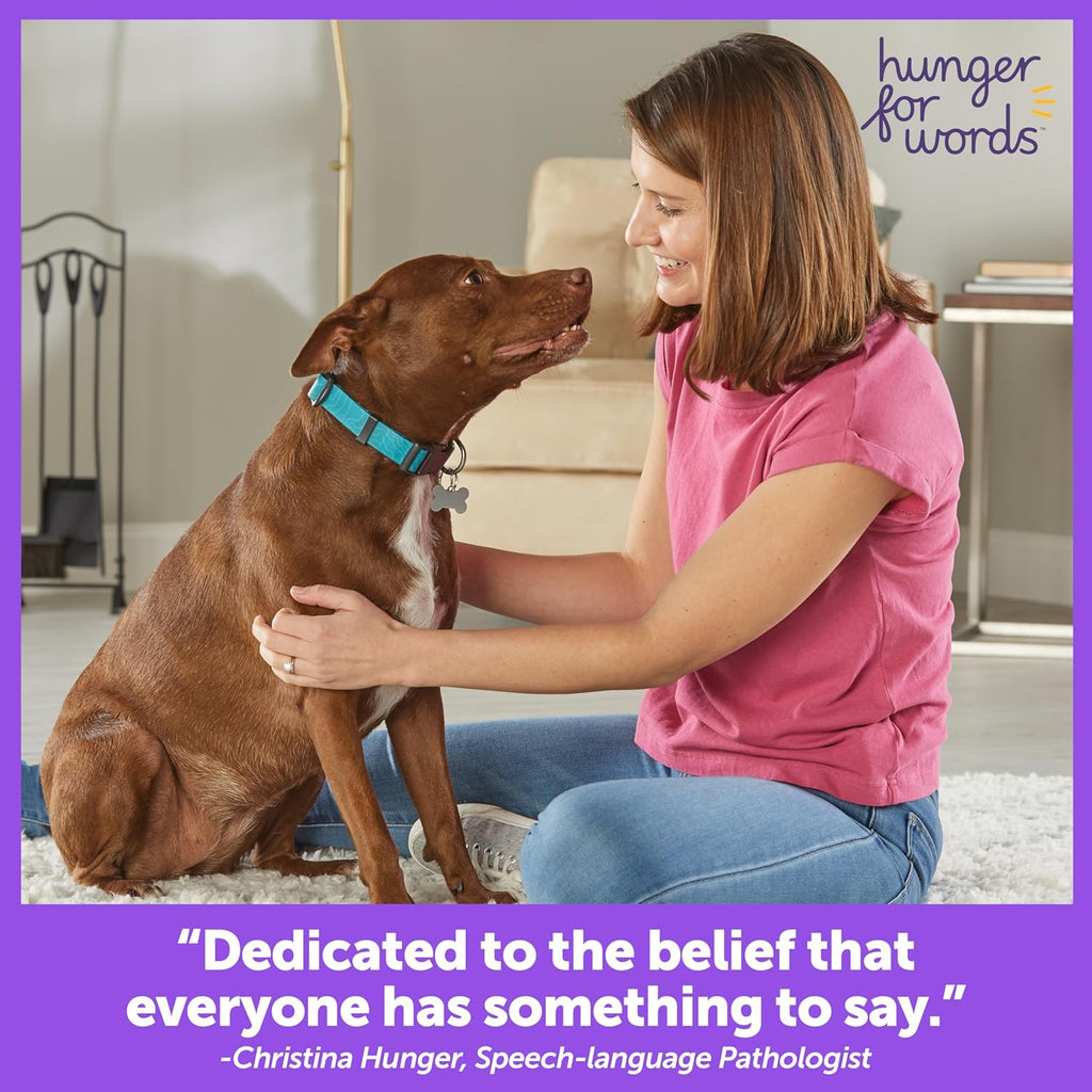 Hunger for Words Talking Pet Doorbell close up of the recordable button interface