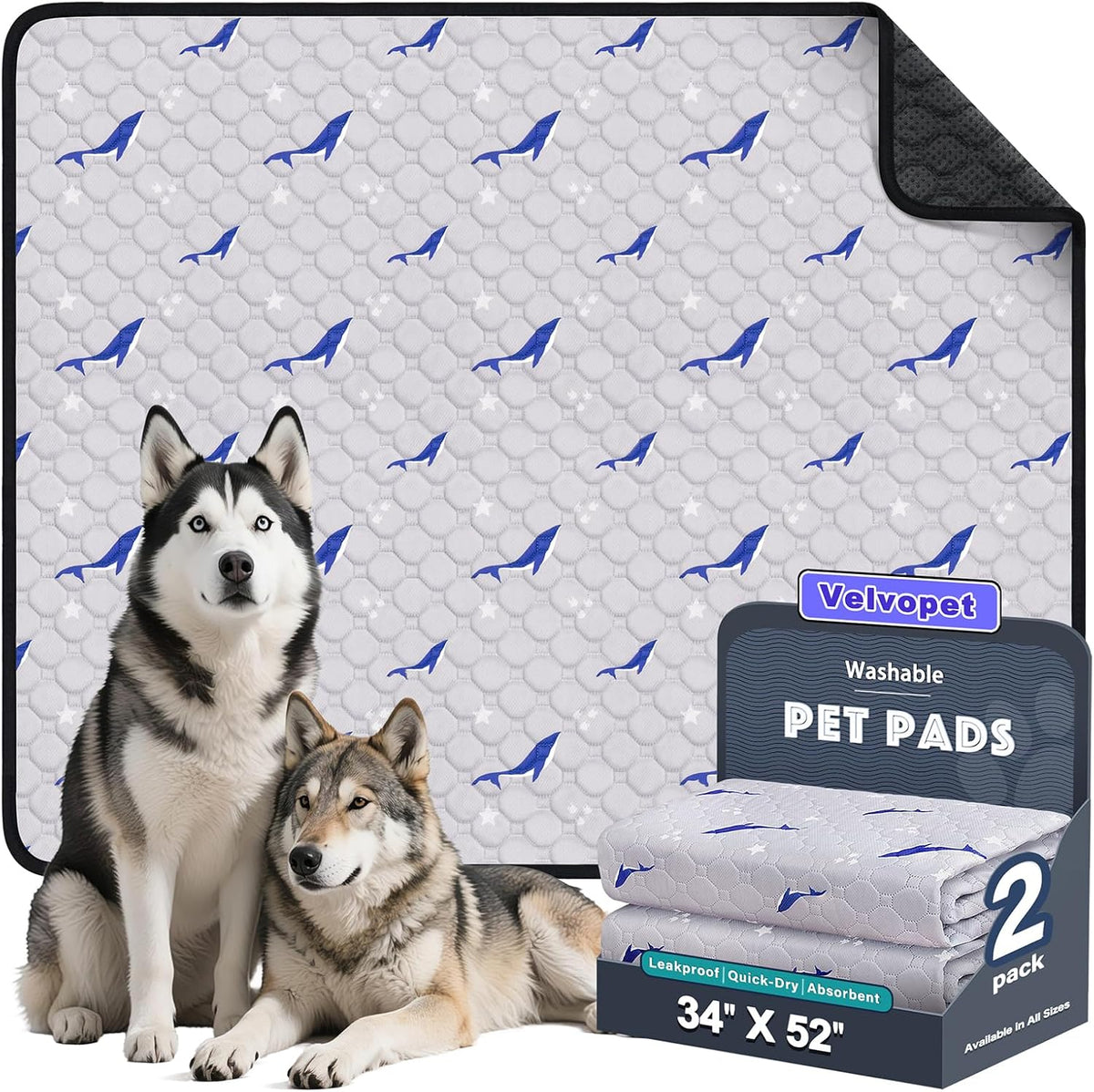 Washable Pee Pads for Dogs, 2 Pack Puppy Pads, Super Absorbent & Leakproof with Anti-Slip Bottom for Dog Training, Crates, Car, Pet Pee Pads, and Furniture Protection,18"x24" - Image 12