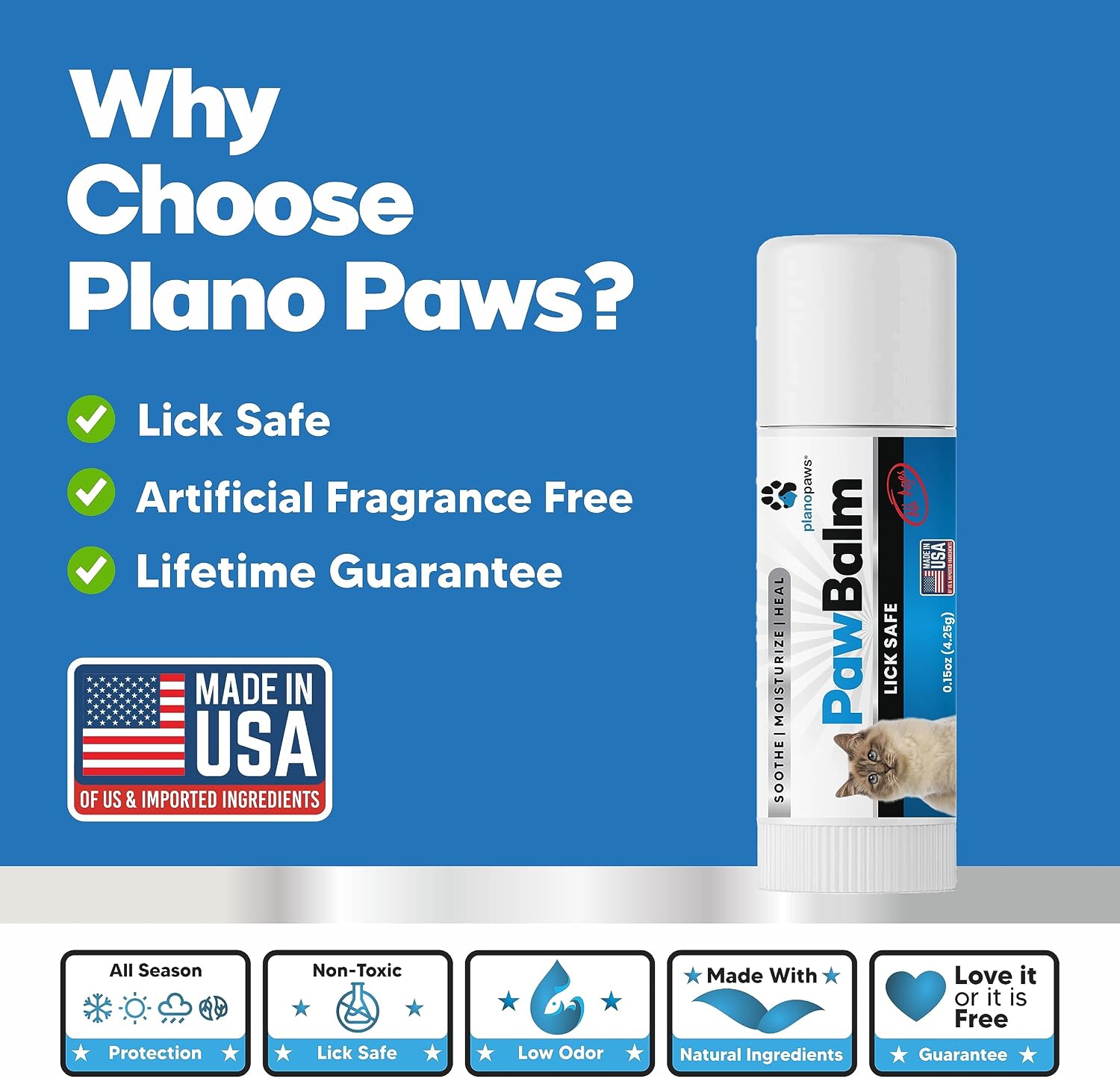 Close up of dry cat paw before using Planopaws balm