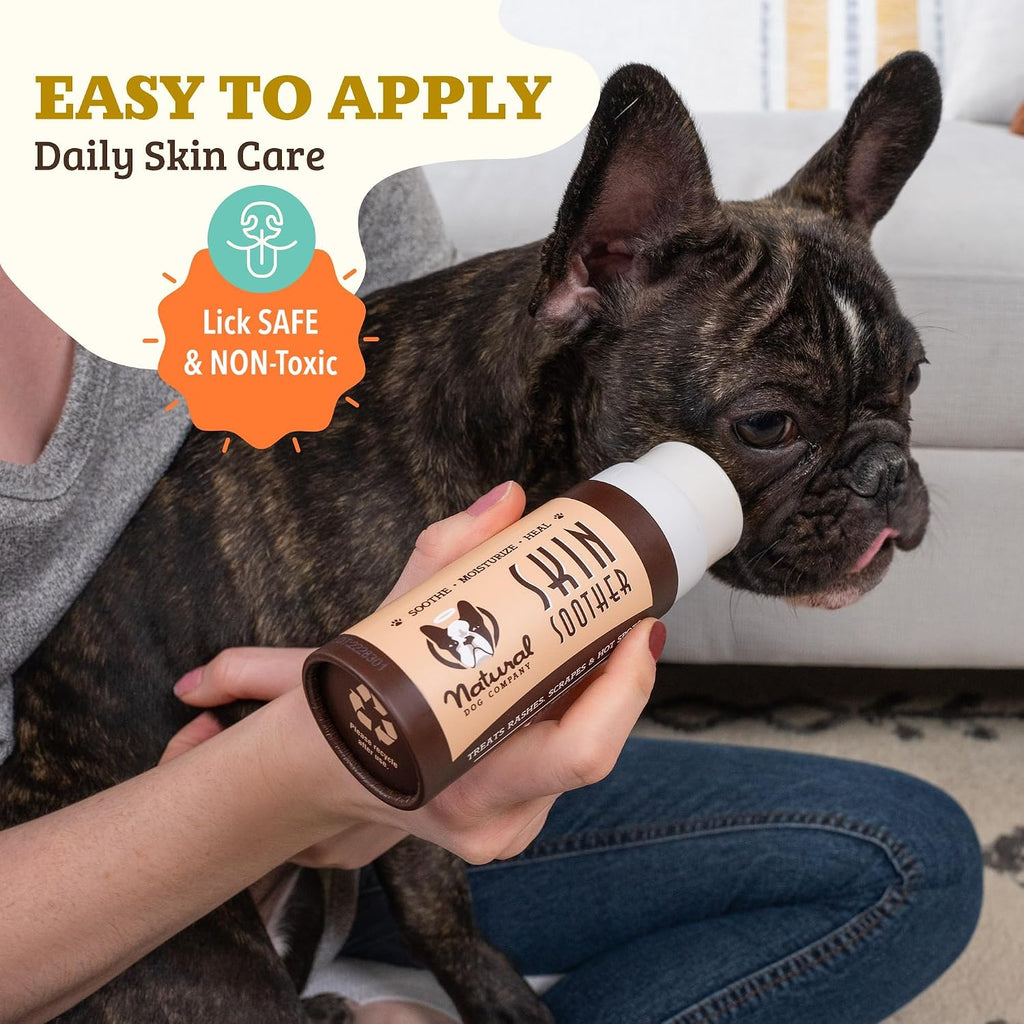Natural Dog Company vegan dog balm for itchy skin relief close up