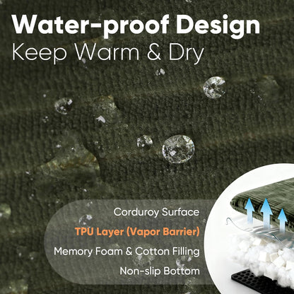 FUKUMARU washable dog bed showing the dual zipper removal system of the cover