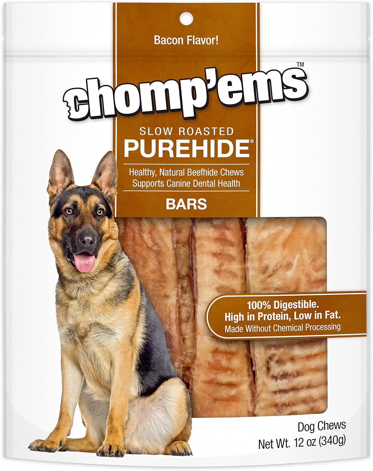 Chomp'ems Purehide Sticks Healthy Natural Rawhide Dog Chew, 12 oz - Image 12