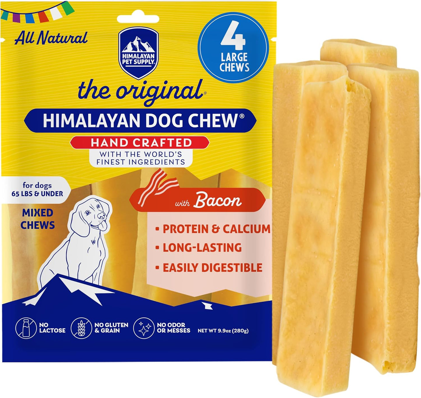 Himalayan Dog Chew Original Yak Cheese Dog Chews, The Better-For-You Chew, 100% Natural, Long Lasting, Healthy Safe Dog Treats, Lactose & Grain Free, Protein Rich, For Dogs 65 Lbs & Smaller, 3-Count - Image 13