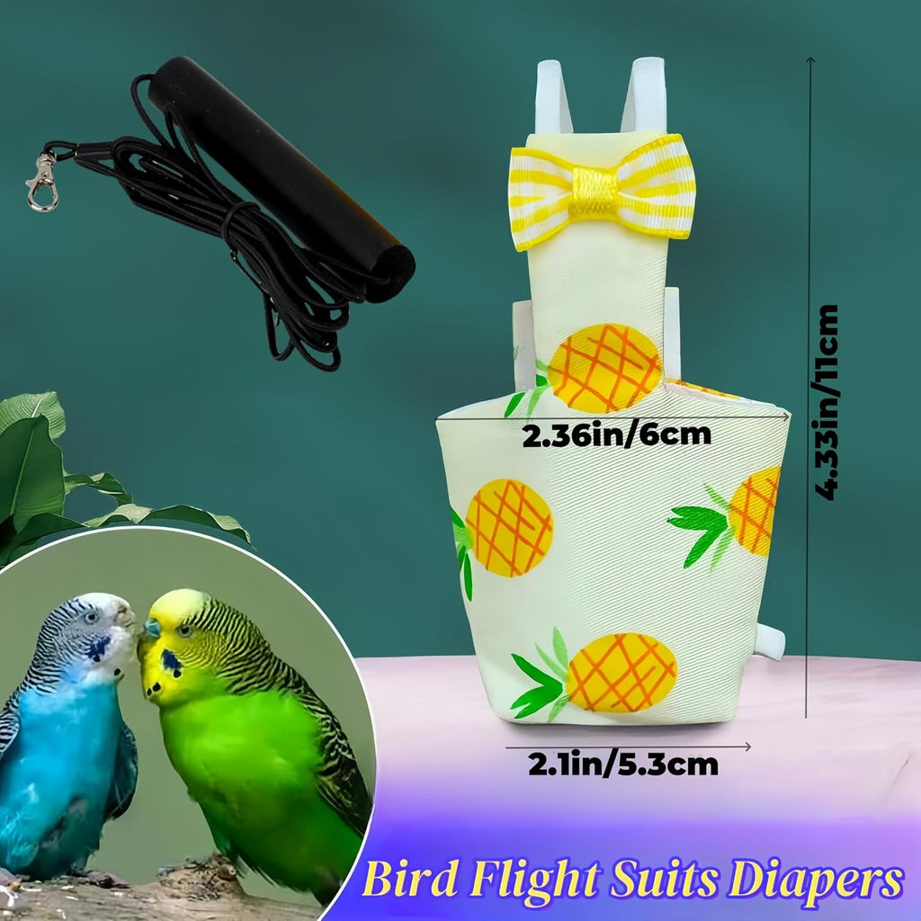 Magnoloran pet bird apparel packaging and contents