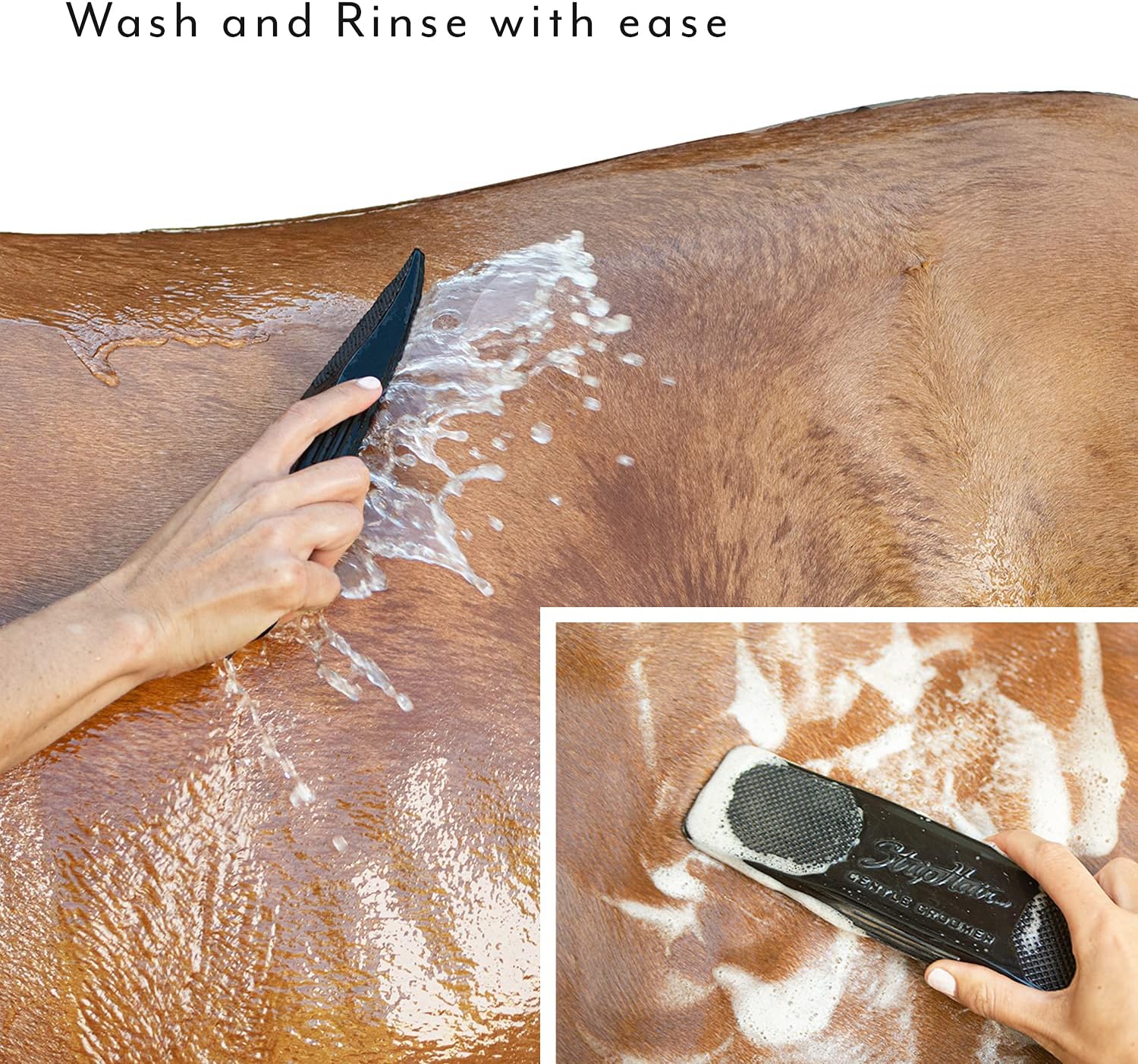 Ergonomic StripHair original black groomer designed for direct USA import pet care
