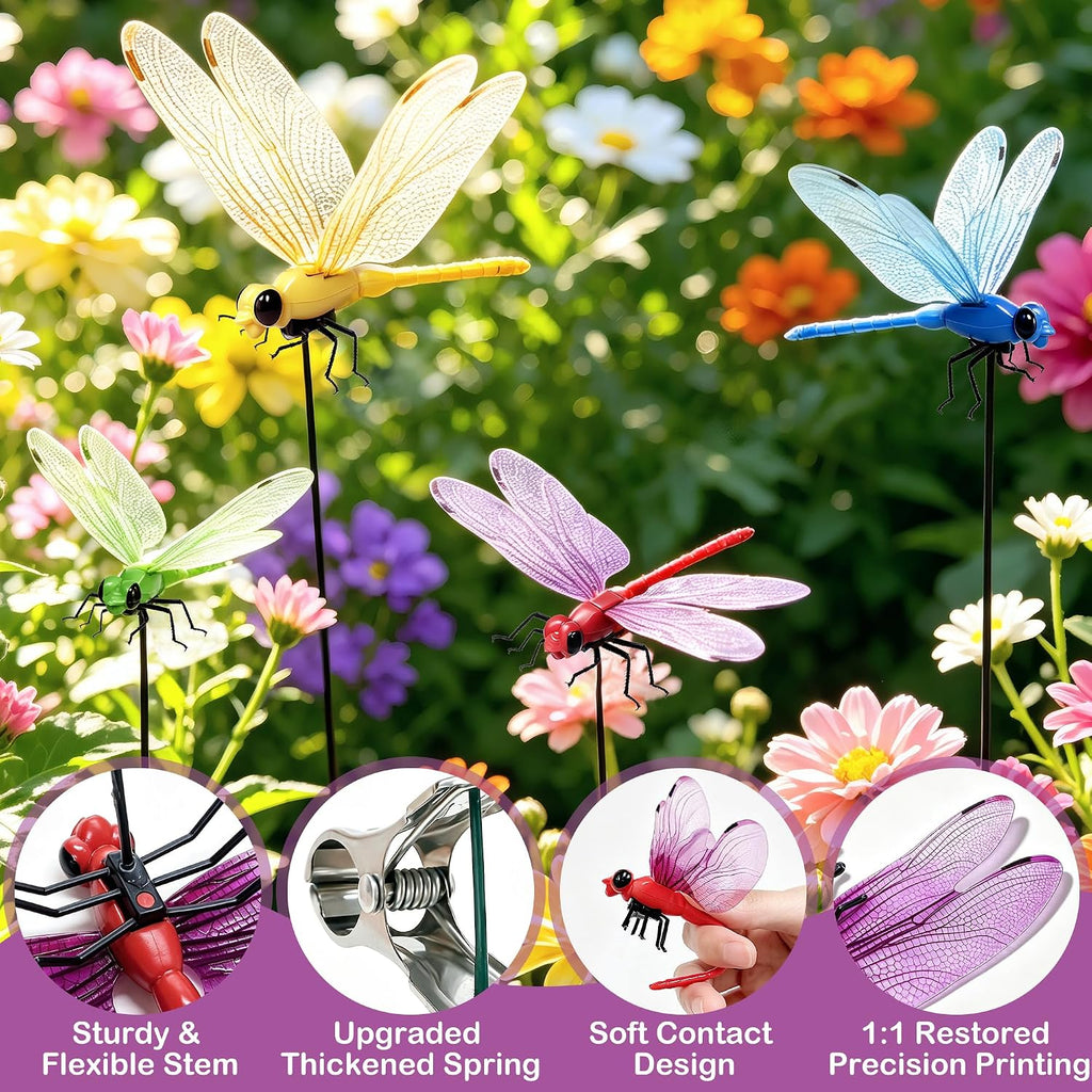 Cushry dragonfly hat clip bug repellent used on a sun hat brim