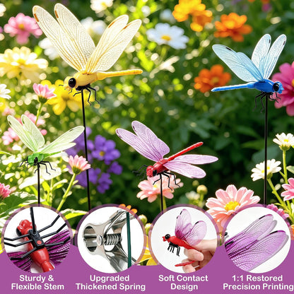 Cushry dragonfly hat clip bug repellent used on a sun hat brim