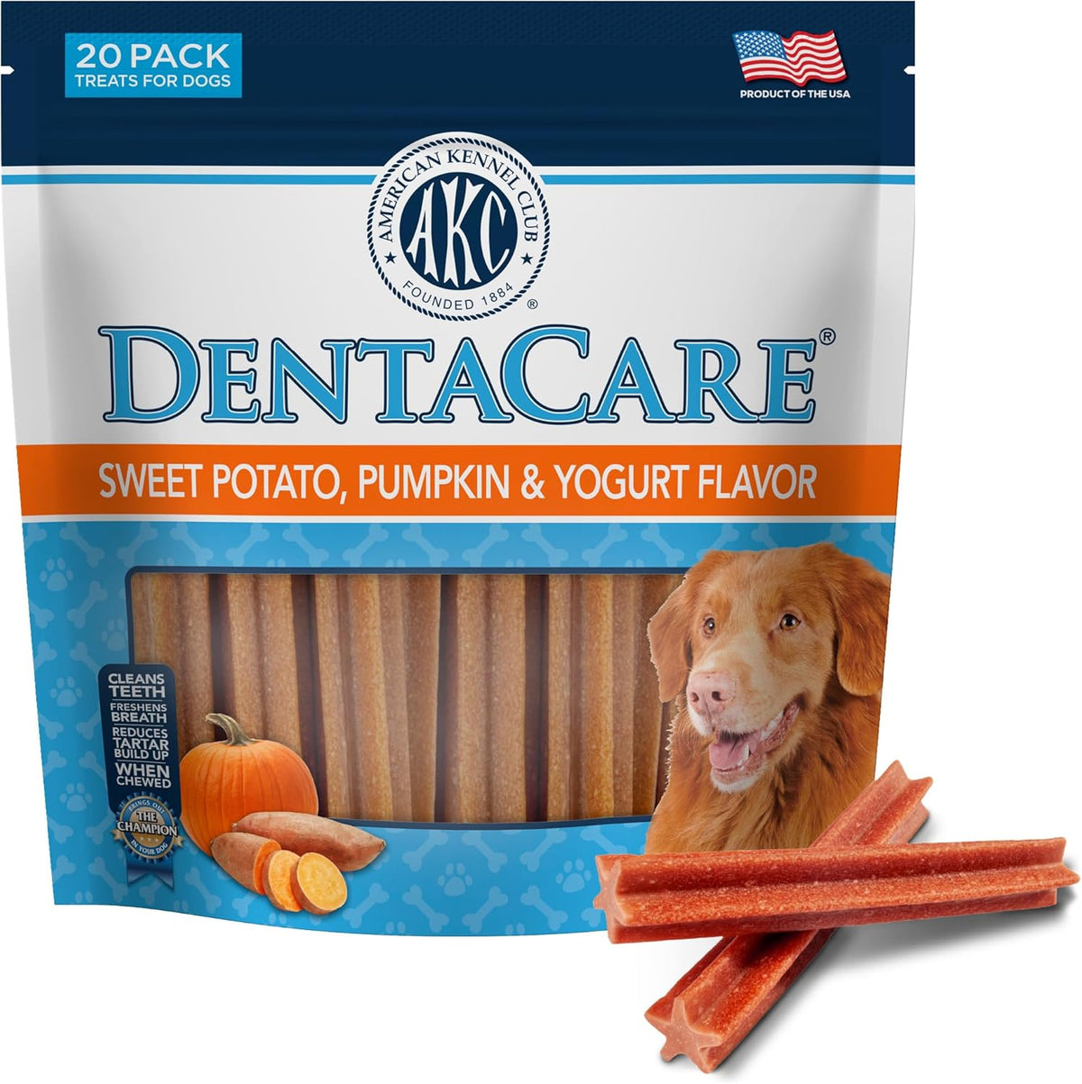 Natural peanut flavored healthy dog treats for daily dental hygiene routine