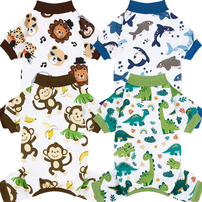 XPUDAC Dog Pajamas Clothes for Small Dogs Boy Girl, Doggie Pjs Puppy Onesies Outfits Pet Clothes for Dog Cat Christmas Pajamas, 4 Styles (Universe, Medium) - Image 10